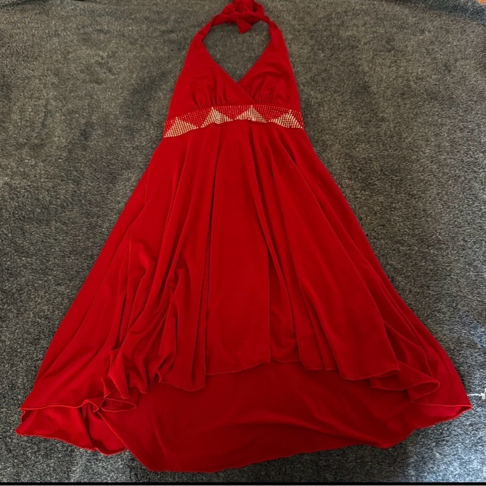 Vogue Vibrant Red Dress